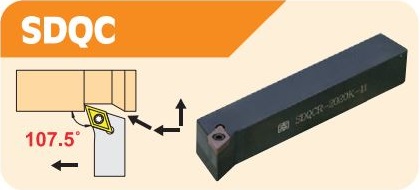 SDQC 正角55°外徑刀桿