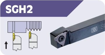 SGHR/SGH2R External Grooving Toolholders