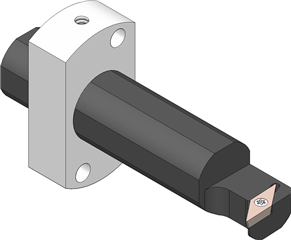 Cylindrical turning tool holders