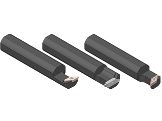 Cylindrical turning tool holders